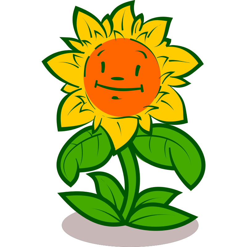 Cartoon sunflower face icon icons png free download