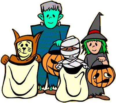 Children dressed halloween costumes icons png preview