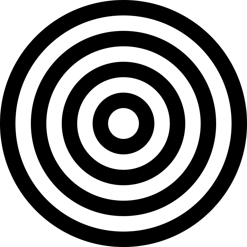 Circle Target Black icons png free download