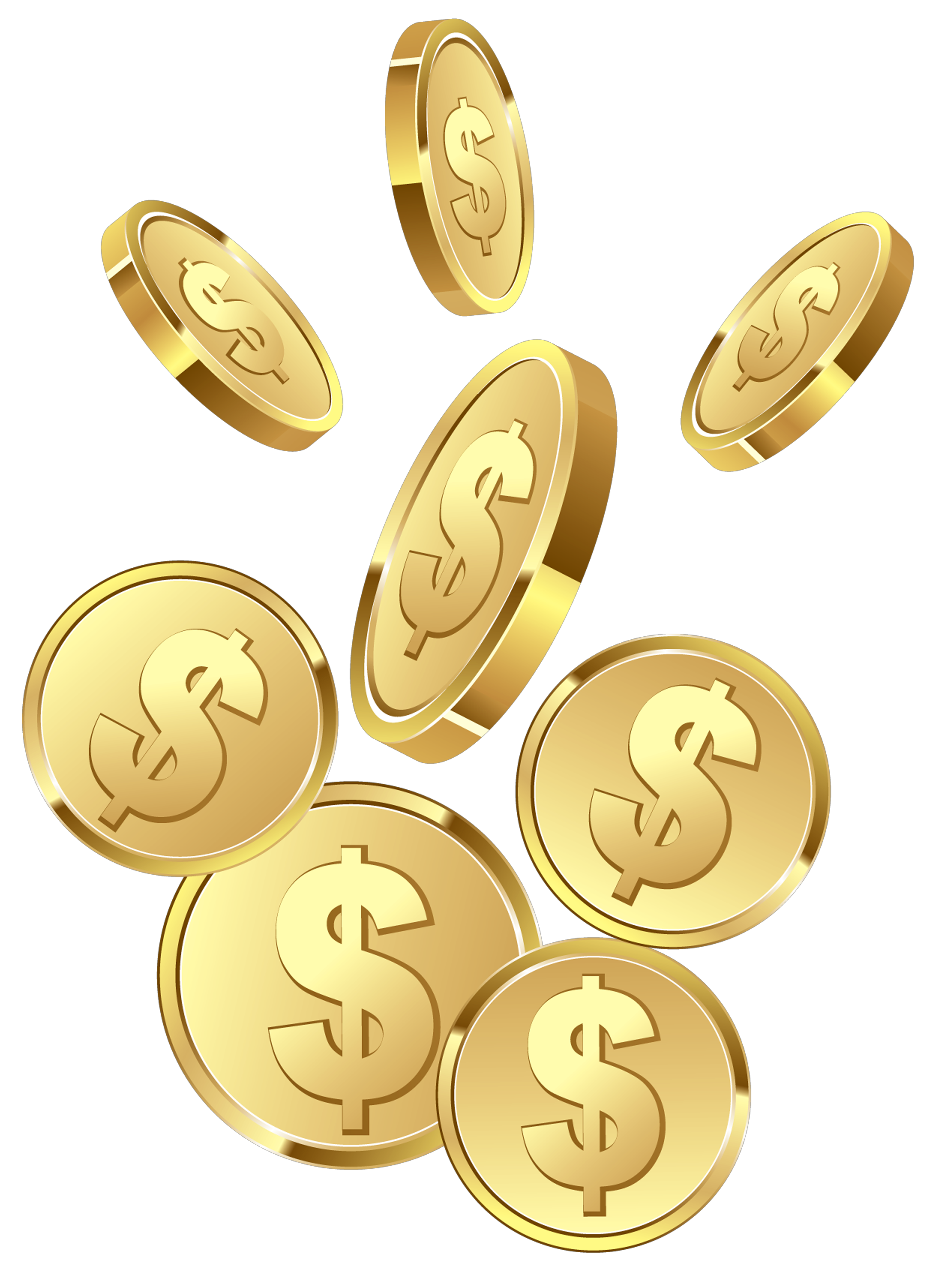 Coin gold dollar sign icon icons png free download