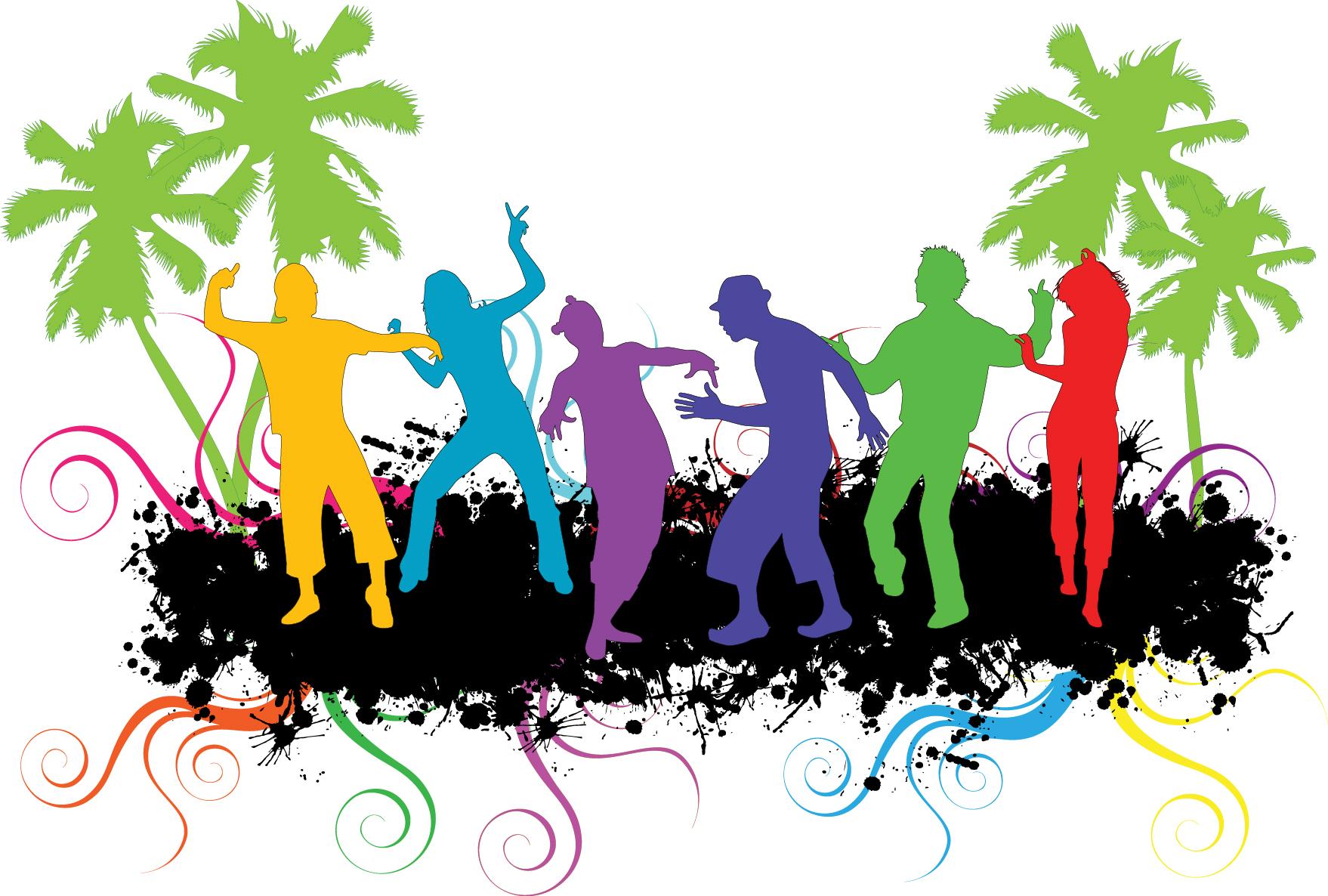 Colorful Group Celebration Background icons png free download