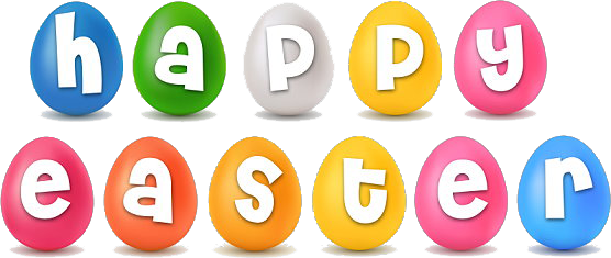 Colorful Happy Easter Write Background icons png preview