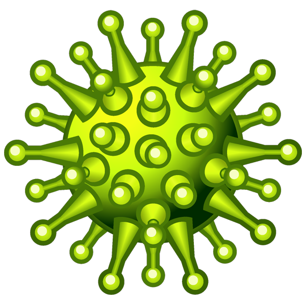 Corona virus green clip art icons png free download