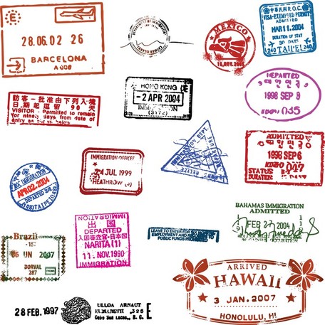 Country Report Stamps design icons png free download