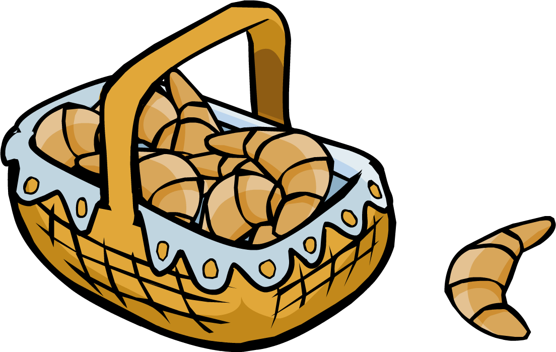 Croissant Basket clipart icons png preview