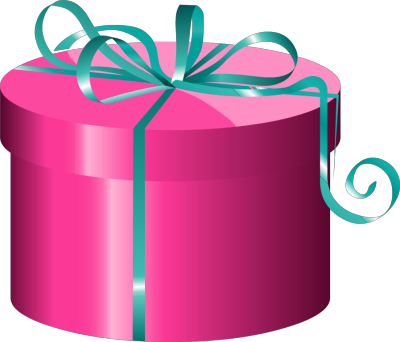 Cylinder gift box ribbon icons png preview