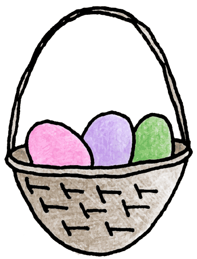 Easter Basket Drawing icons png free download