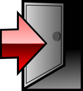 Exit Door Red arrow icons png preview