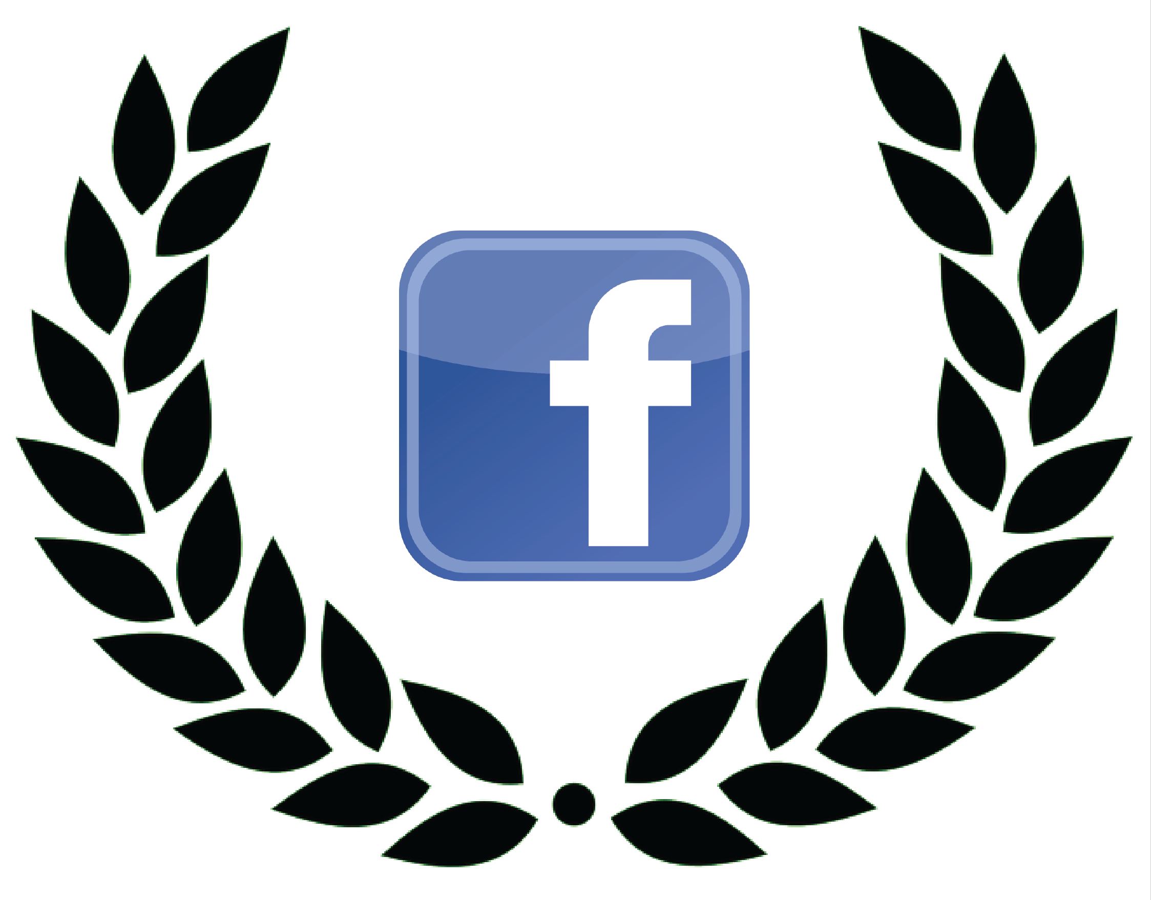 Facebook Logo Laurel Icon icons png preview