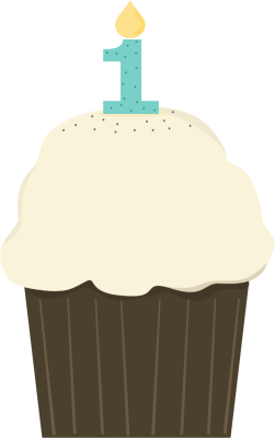 First Birthday Cupcake icon icons png free download