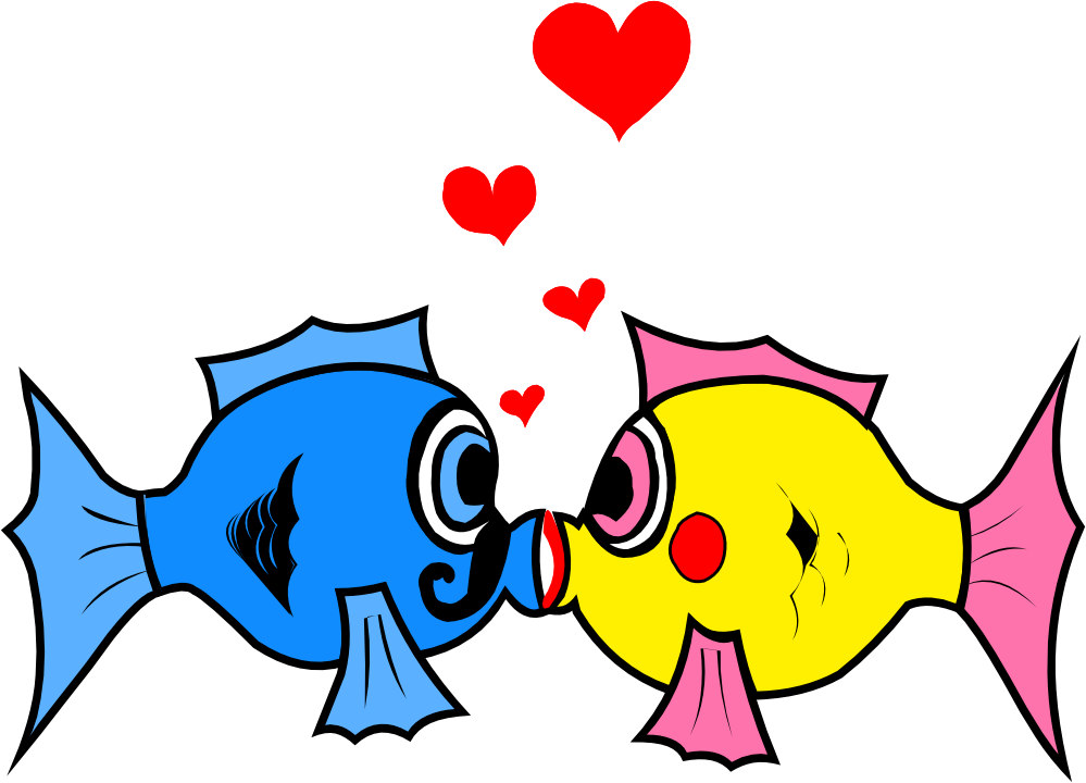 Fish Kissing Love Couple icons png preview