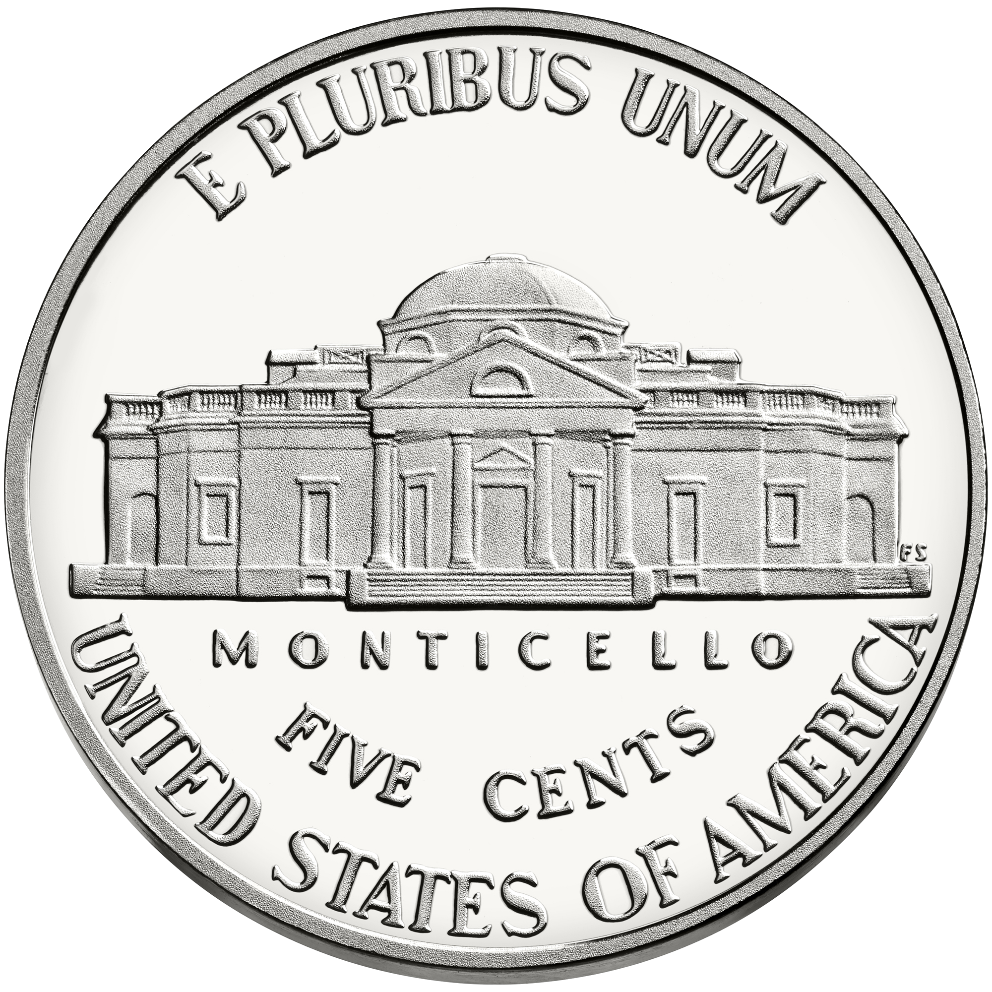 Five Cents Monticello Coin icons png preview