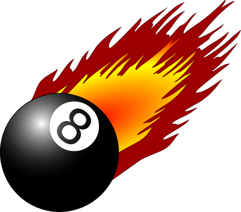 Flames Billiard Ball Clip art icons png preview