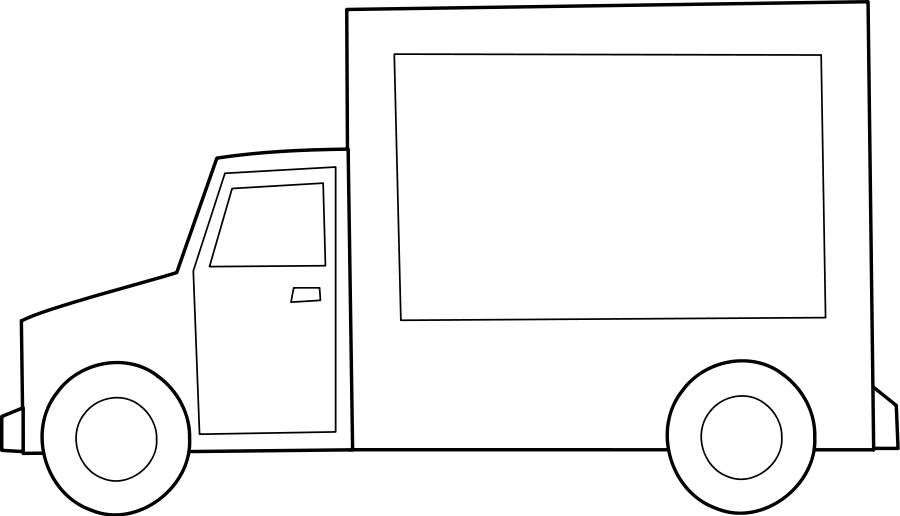 Food Truck outline blank icons png preview