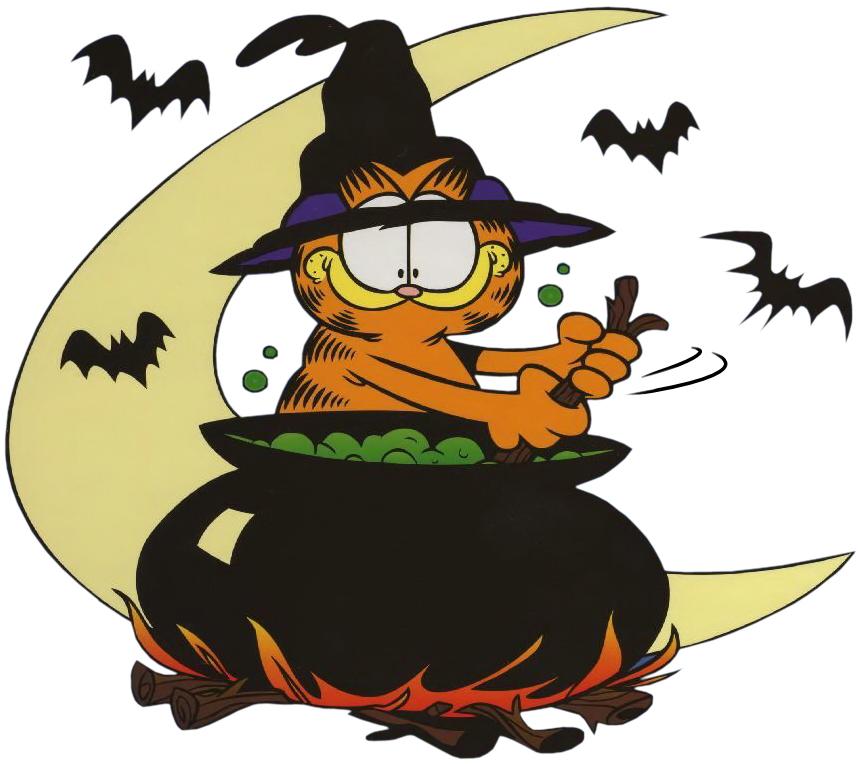 Garfield Cat Witch Cartoon icons png free download