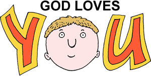 God loves you cartoon icons png preview