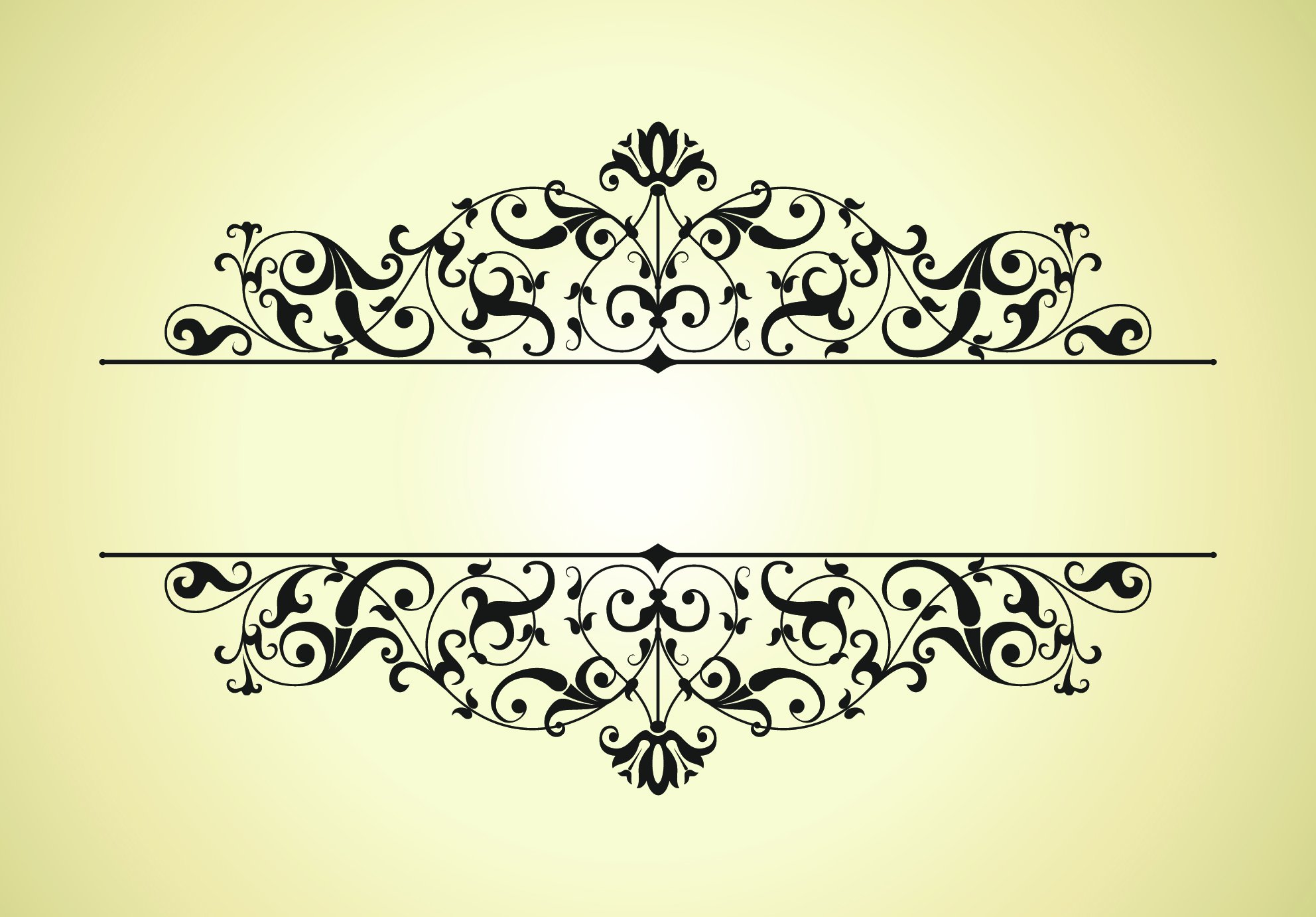 Gold Border Floral background icons png preview