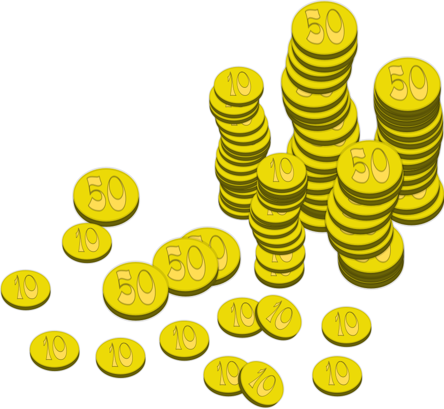 Gold Coins Transparent icons png preview