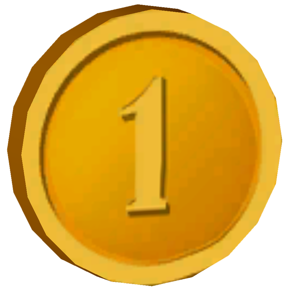 Gold one coin icon icons png preview