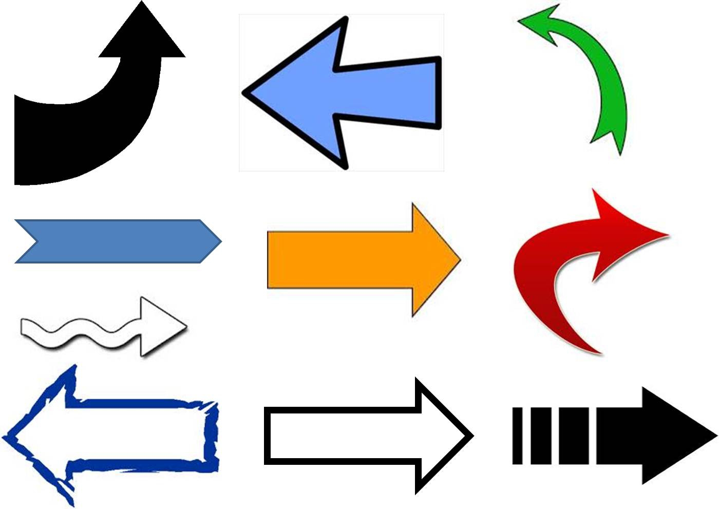 Graphic Colored Arrow Set icons png preview