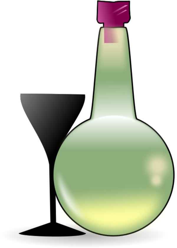 Green Champagne Bottle Icon icons png preview