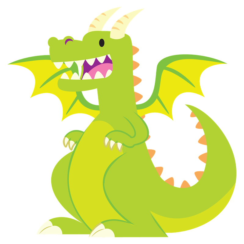 Green Dragon Cartoon icons png preview