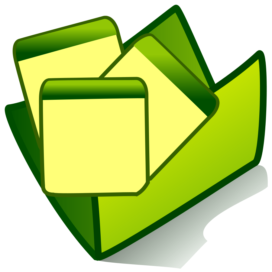 Green Folder Applications Cliparts icons png preview