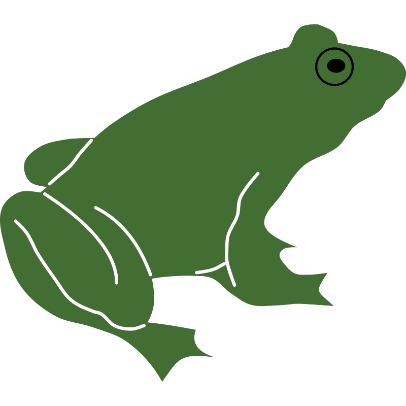 Green Frog Silhouette icons png preview