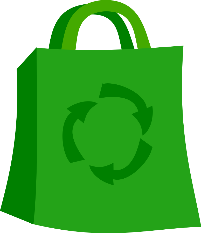 Green recycling bag icons png preview