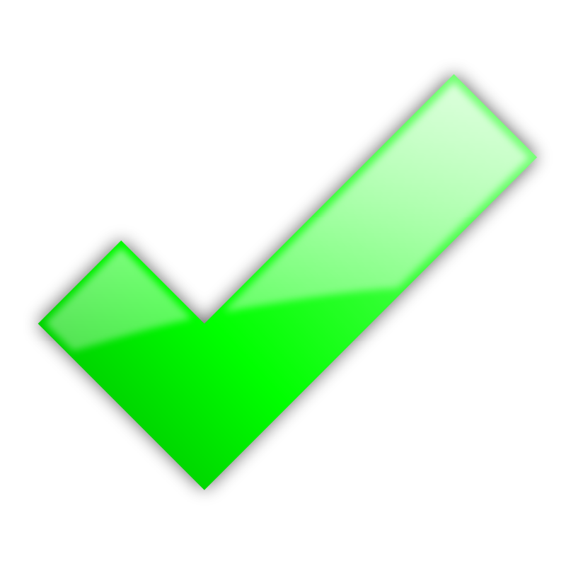 Green Tick Mark icons png preview