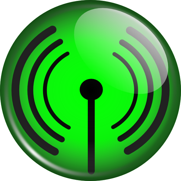 Green Wifi Button icons png preview