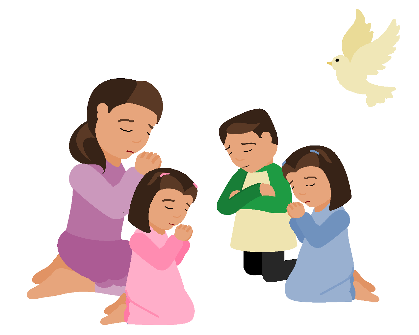 Group Kneeling Prayer icons png preview