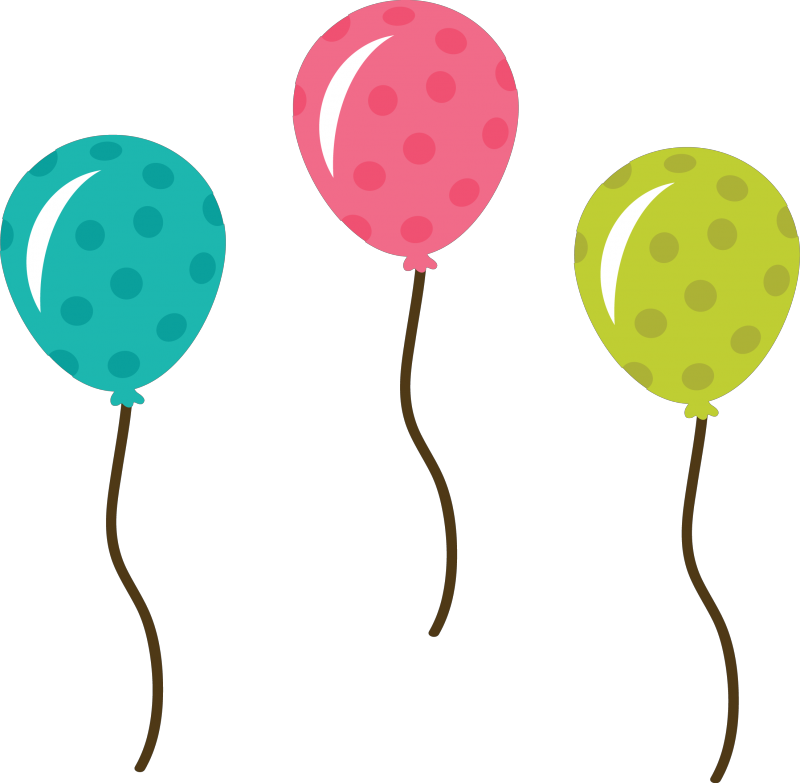 Happy Birthday Colorful balloons icons png preview