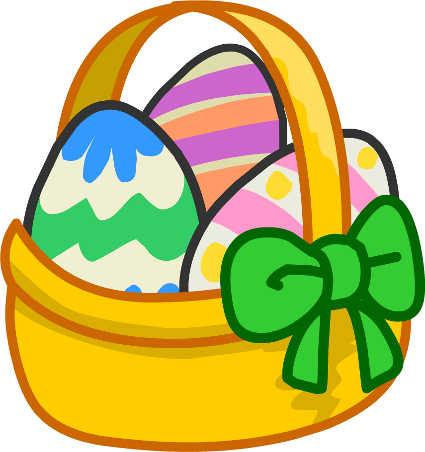 Happy Easter Eggs Basket Cartoon icons png preview