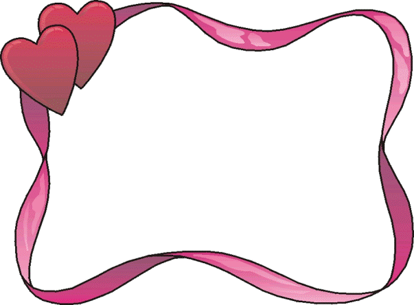 Heart ribbon border clipart icons png preview