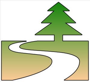 Hike Tree Road clip art icons png preview