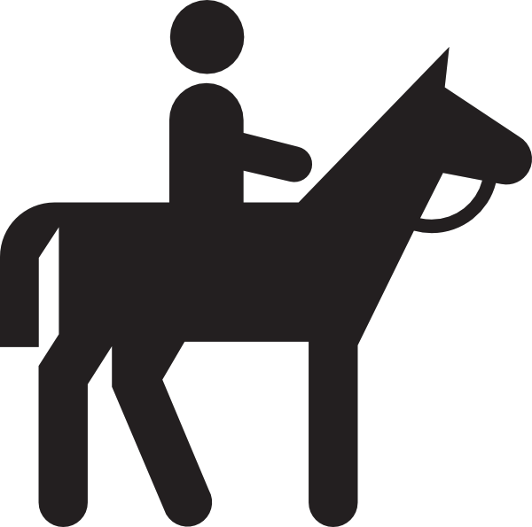 Horse Rider Silhouette icons png free download