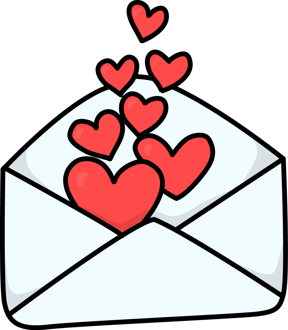 Love Letter Envelope heart icons png preview