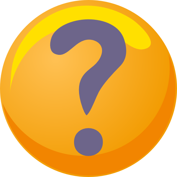 Orange Question Mark Button icons png preview