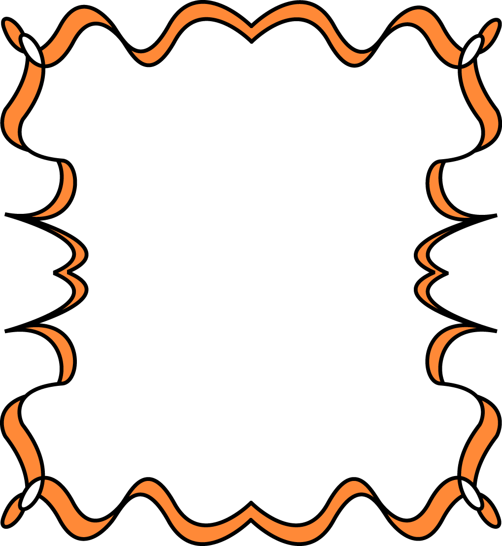 Orange Zig Zag Border Frame icons png preview