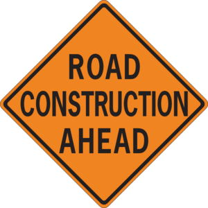 Paving Construction Sign icons png preview