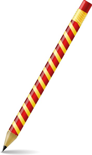 Pencil Red Yellow Stripes icons png free download