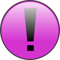 Pink Exclamation Button icons png preview