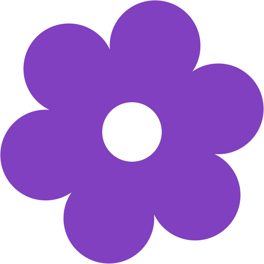 Purple Flower Icon icons png preview