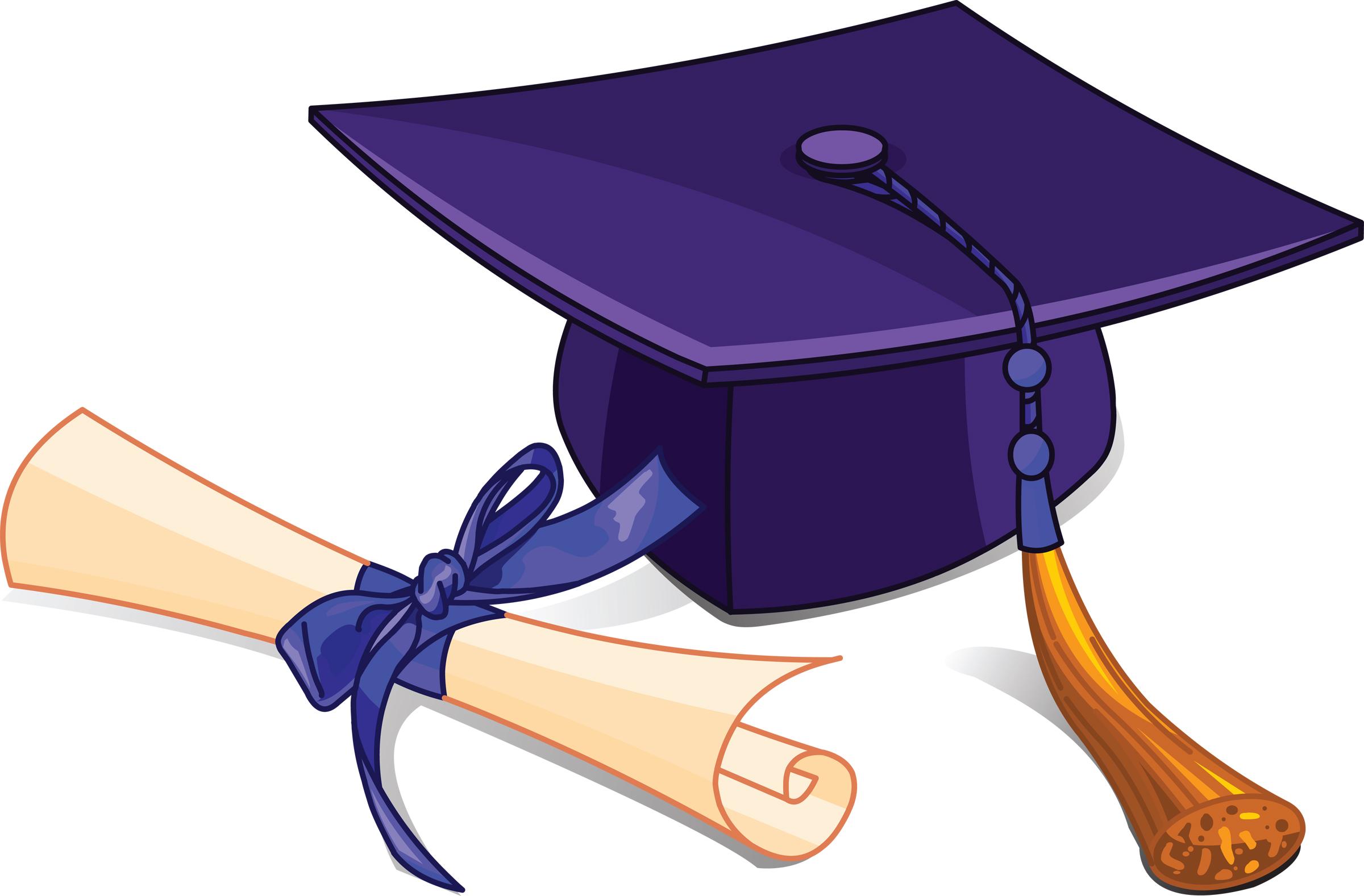 Purple Graduation Cap diploma clip art icons png preview