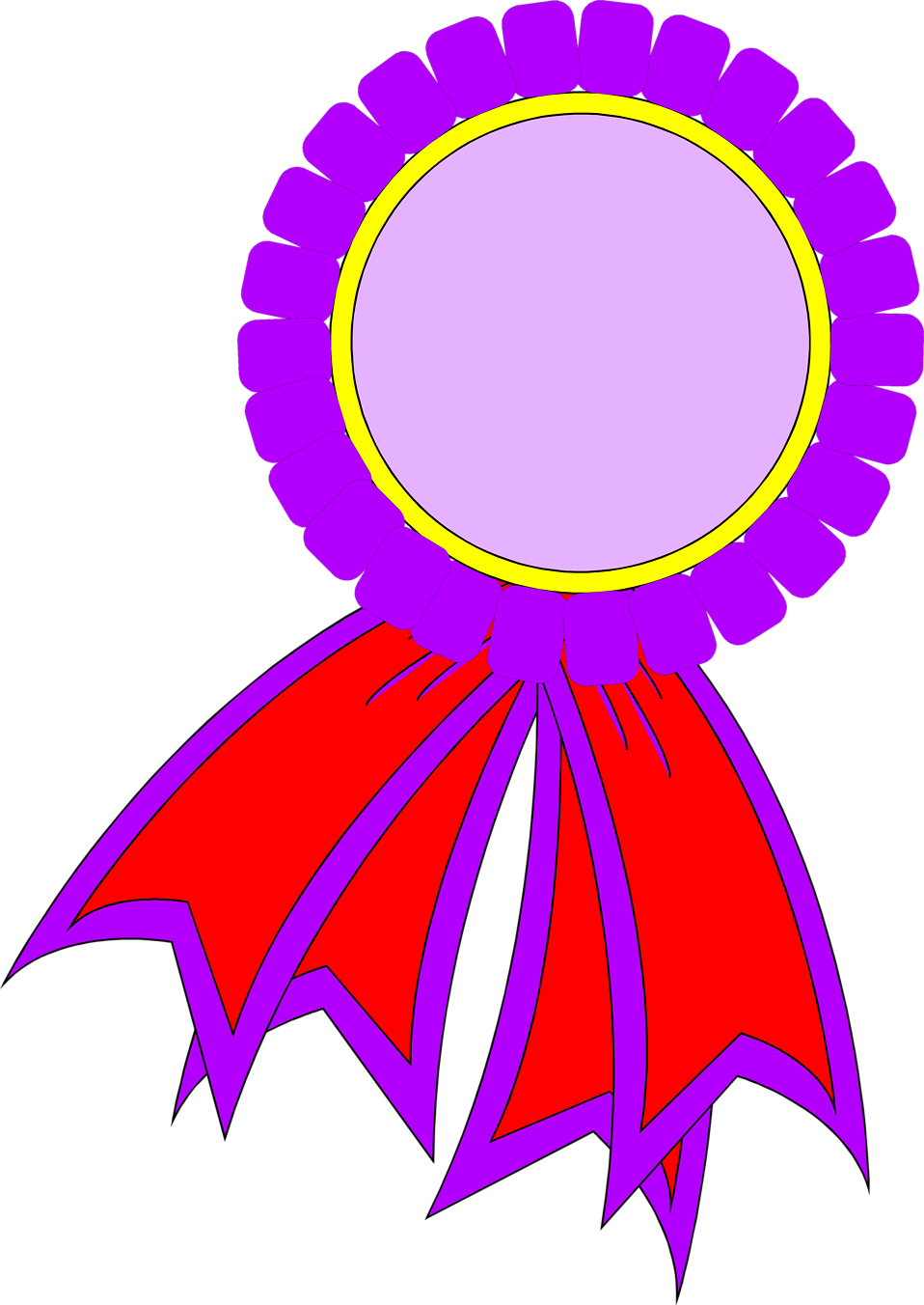 Purple Rosette Ribbon Reward icons png preview