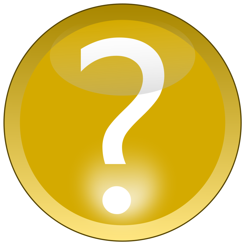 Question Mark Yellow Button Icon icons png preview