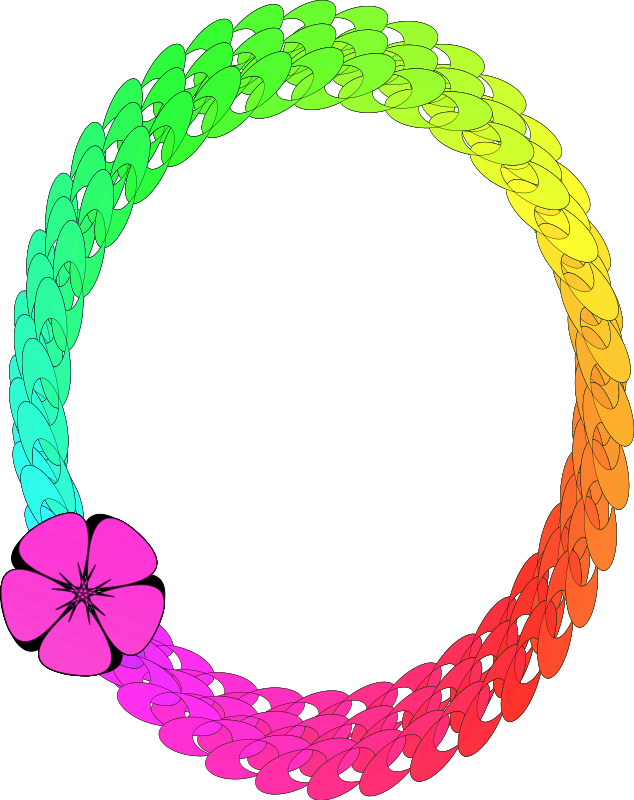 Rainbow border flower icons png preview