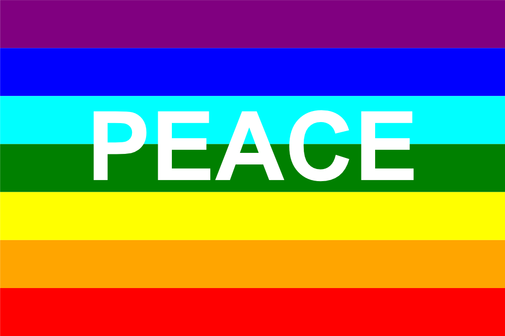 Rainbow Colored Peace Flags Graphics icons png preview