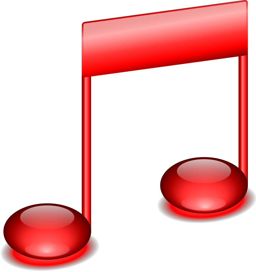 Red Music Notes icons png preview